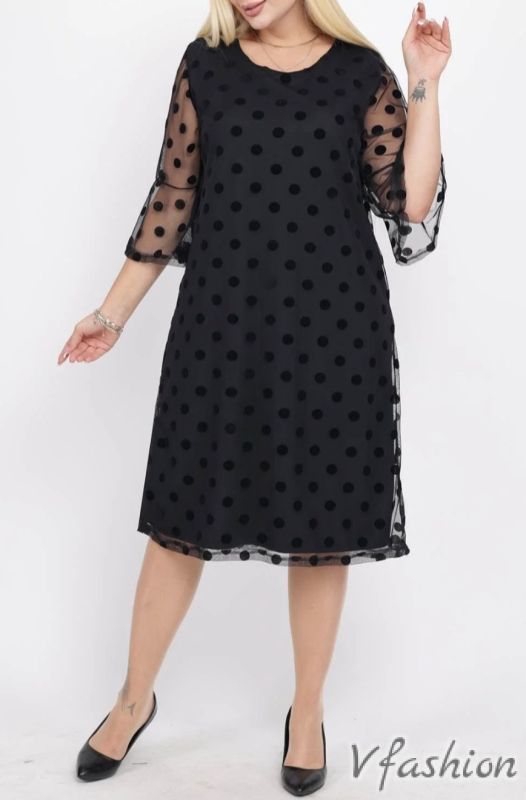 Официална рокля на точки