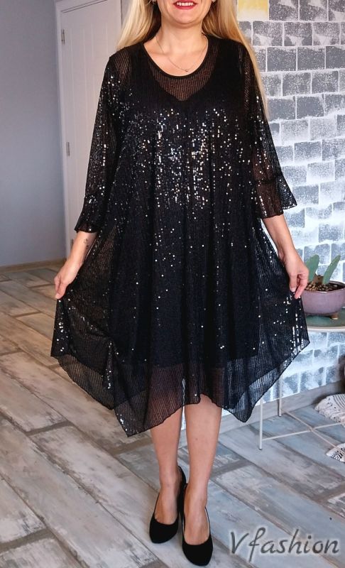 Официална рокля с пайети