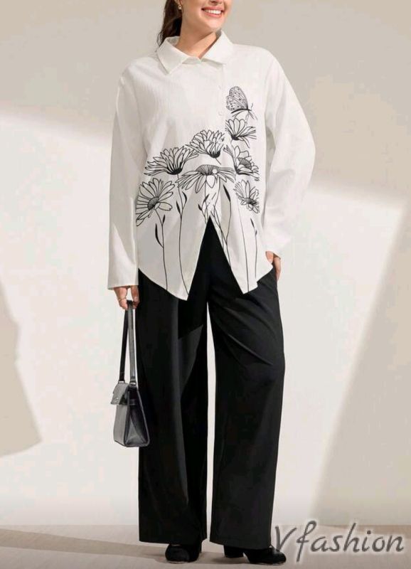 Комплект панталон и асиметрична риза