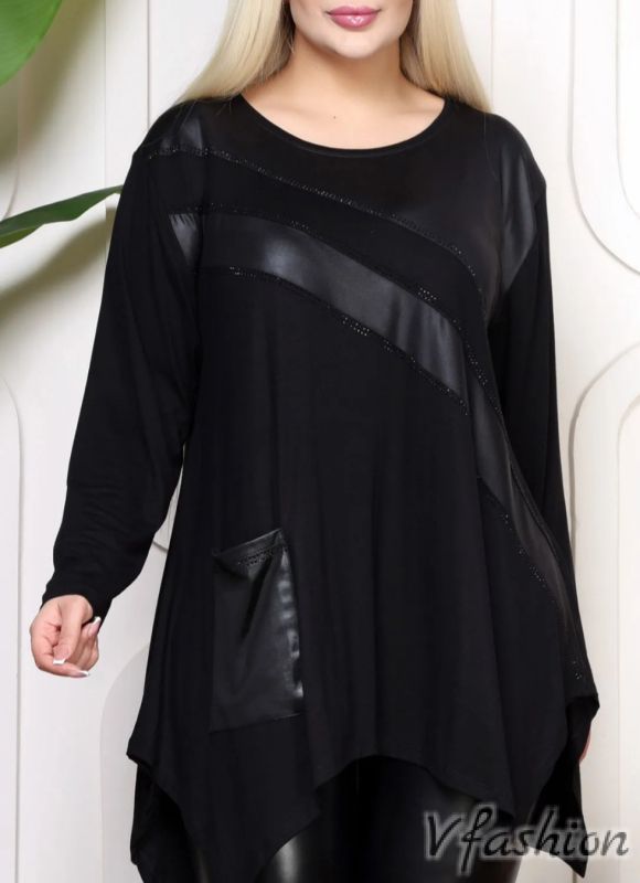 Асиметрична туника с джоб