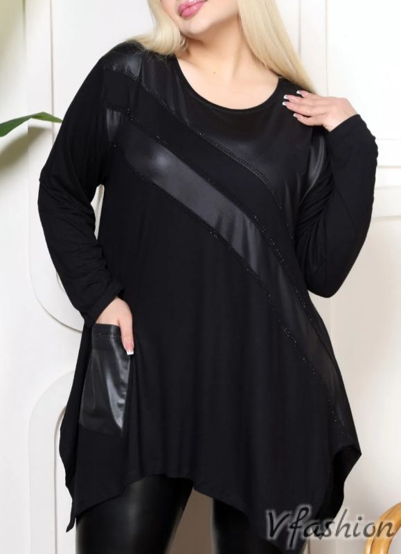 Асиметрична туника с джоб