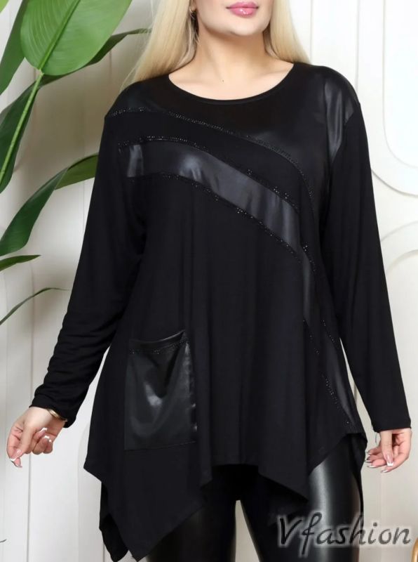 Асиметрична туника с джоб