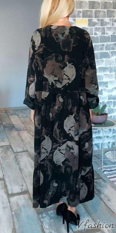 Джинсова рокля с джобове