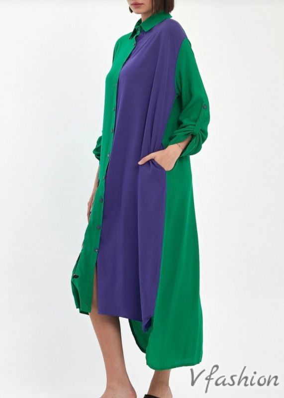 Рокля-риза с джобове