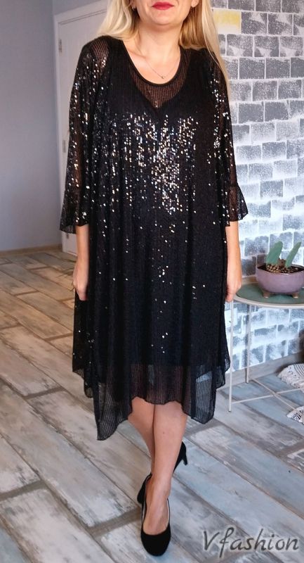 Официална рокля с пайети