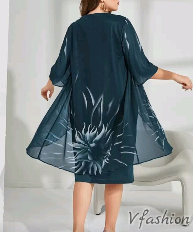 Стилна рокля с  тюл - зелена