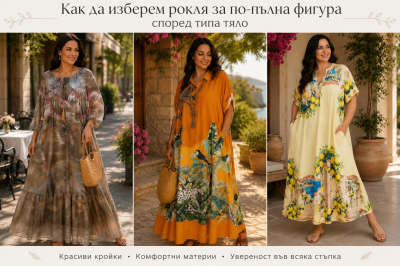 Как да изберем рокля за по-пълна фигура според типа тяло – практично ръководство