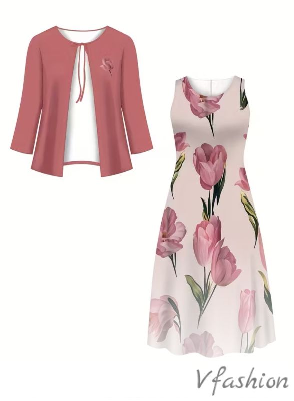 Комплект рокля на лалета и наметка