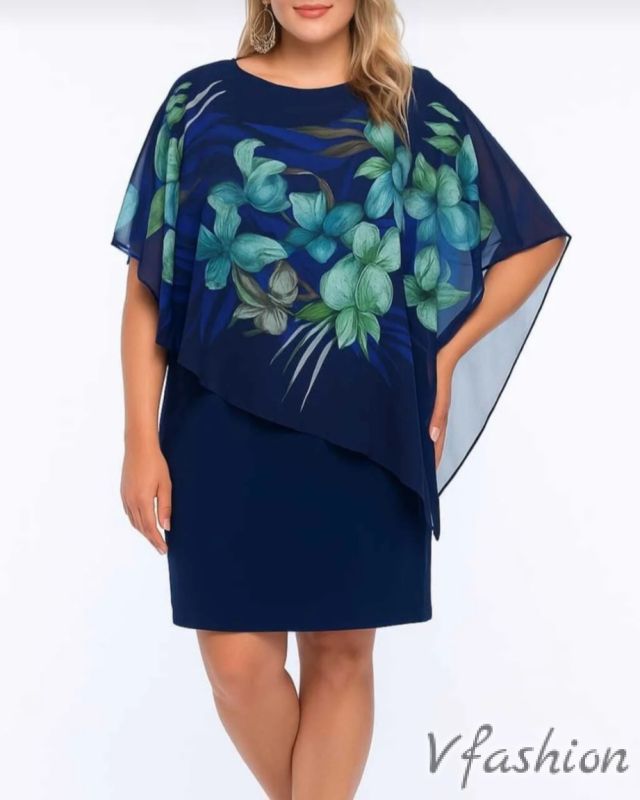 Рокля с наметка на цветя