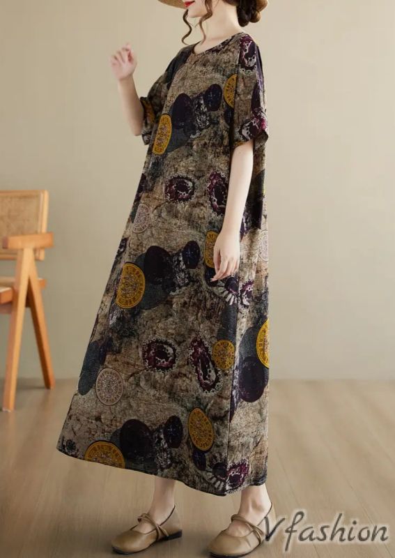 Рокля с джобове и арт принт