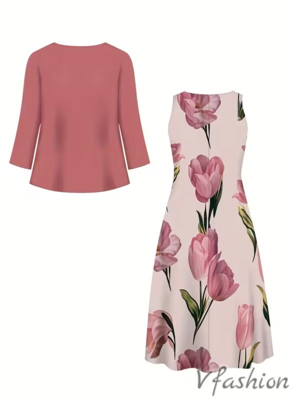 Комплект рокля на лалета и наметка