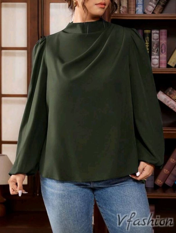 Елегантна блуза - зелена
