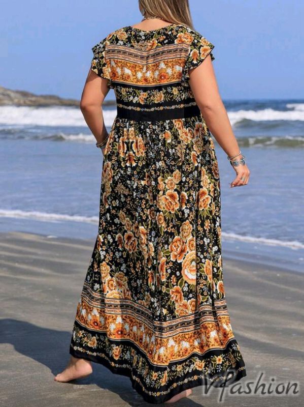 Дълга рокля в бохо стил