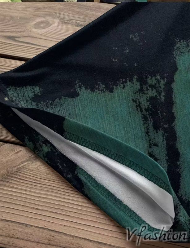 Еластична блуза с принт