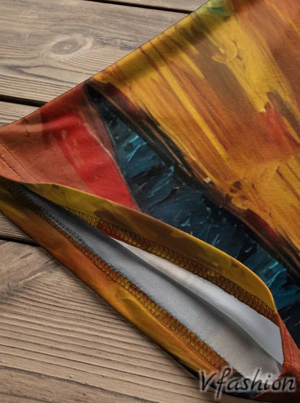 Еластична блуза с принт котка