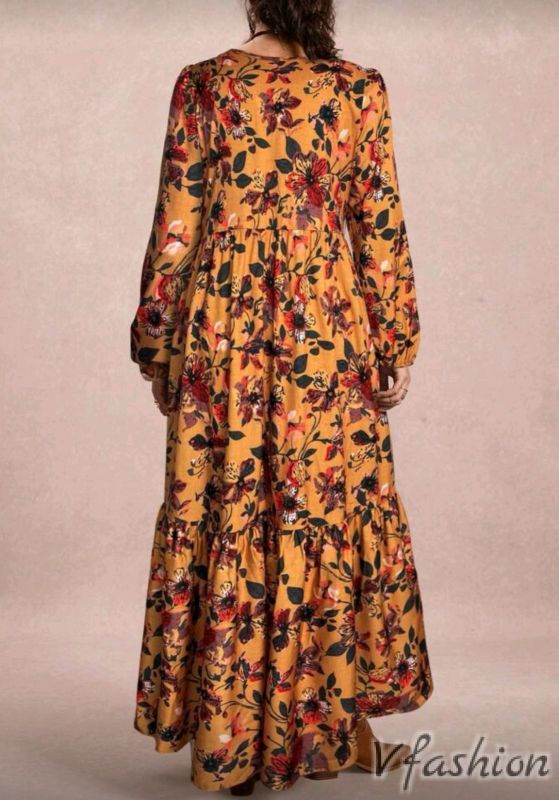 Разкроена рокля на цветя